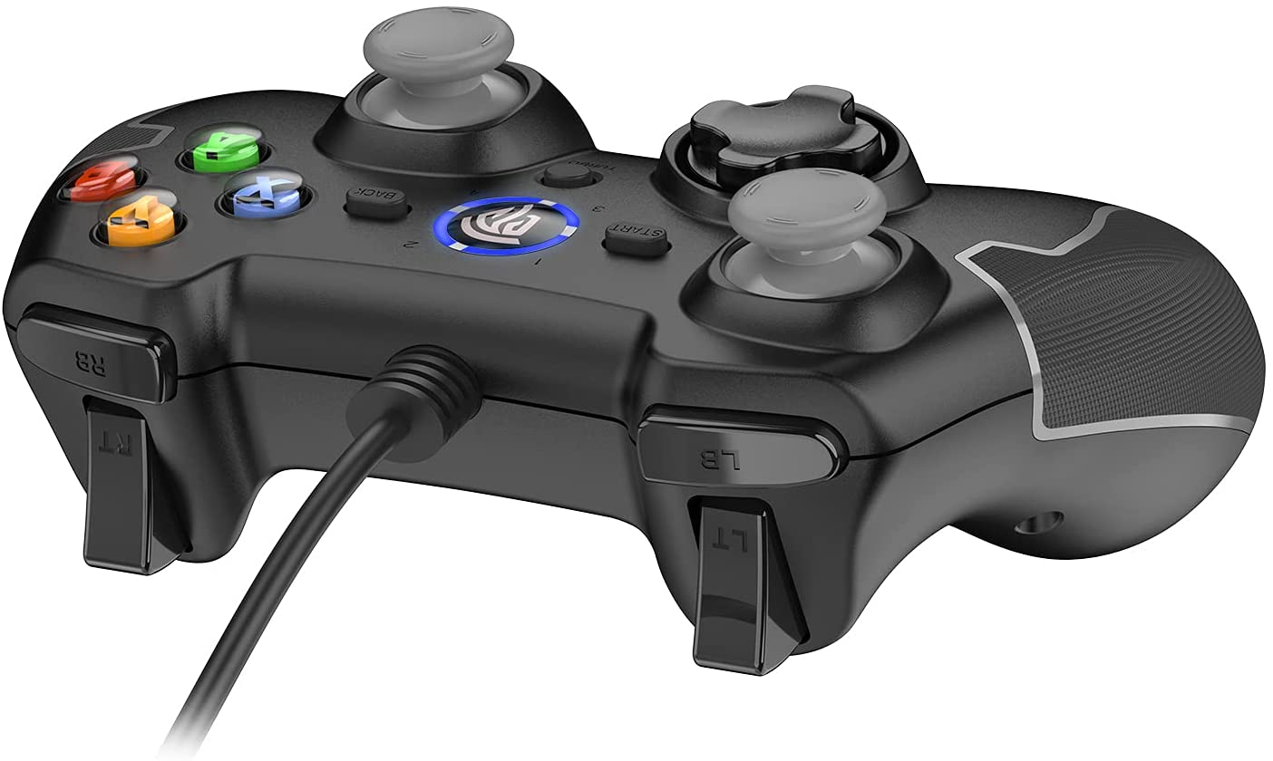 Kabelgebundener Game Controller für Sony PlayStation PS3 / PC / Android (ESM-9100) - Dunkelgrau