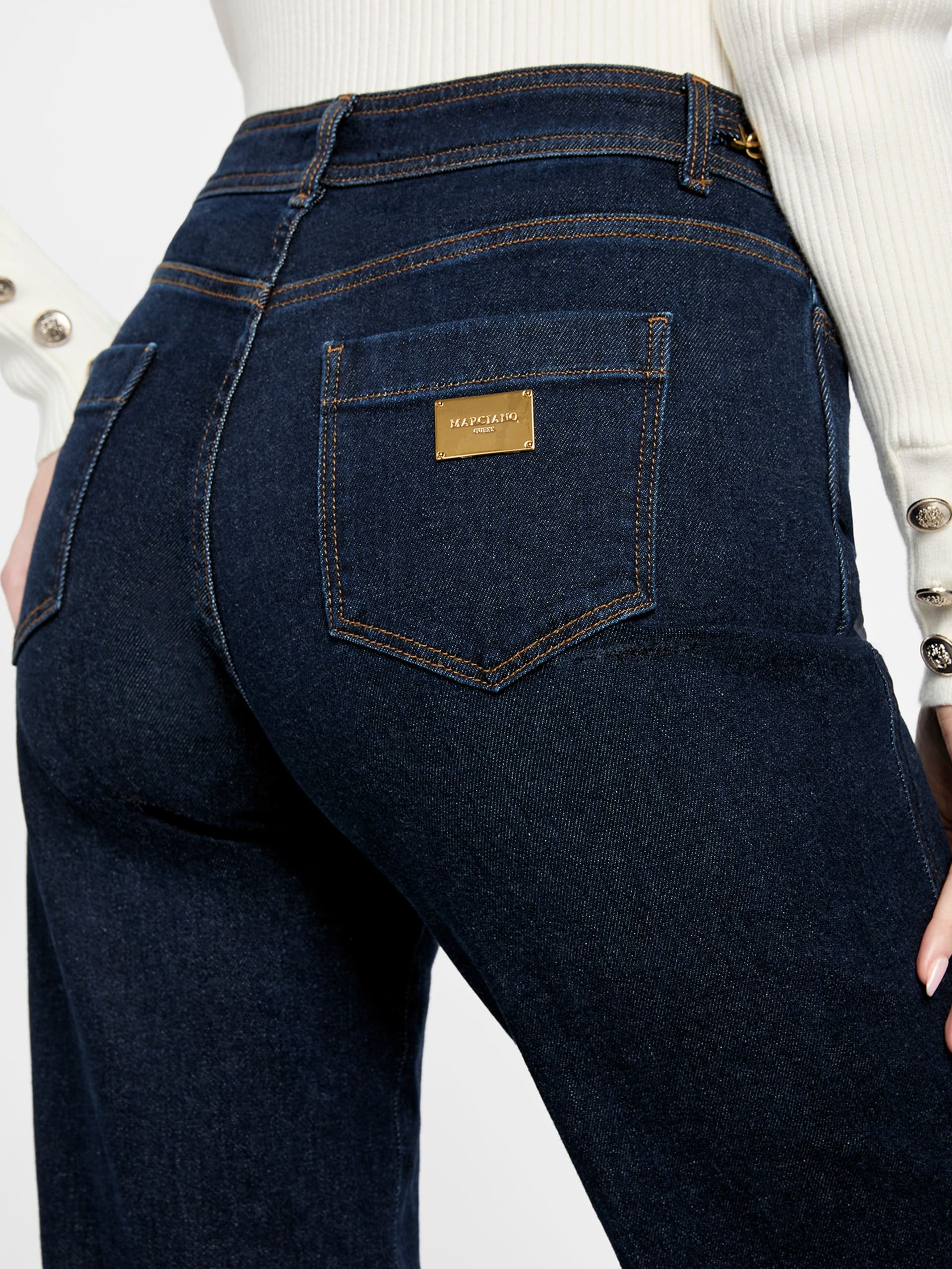 calça jeans Marciano de pernas largas