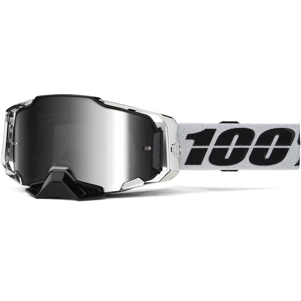 100% - Masque Armega Atac - Silver Mirror Gris / Noir