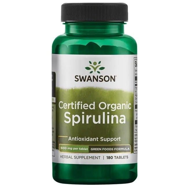 SWANSON Zertifiziertes Bio-Spirulina 500 mg