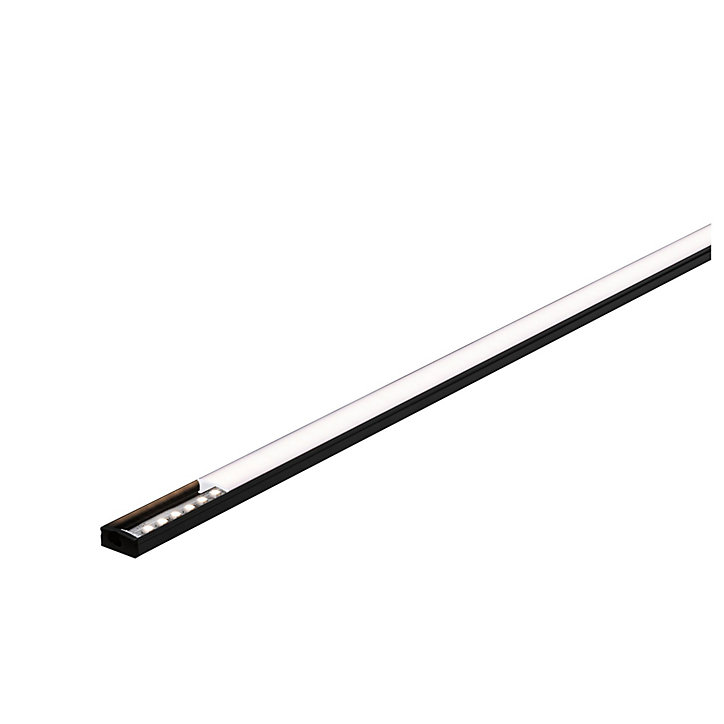 Profilé de strip LED Base IP20 noir et blanc Paulmann L.200 x H.9 x P.17cm