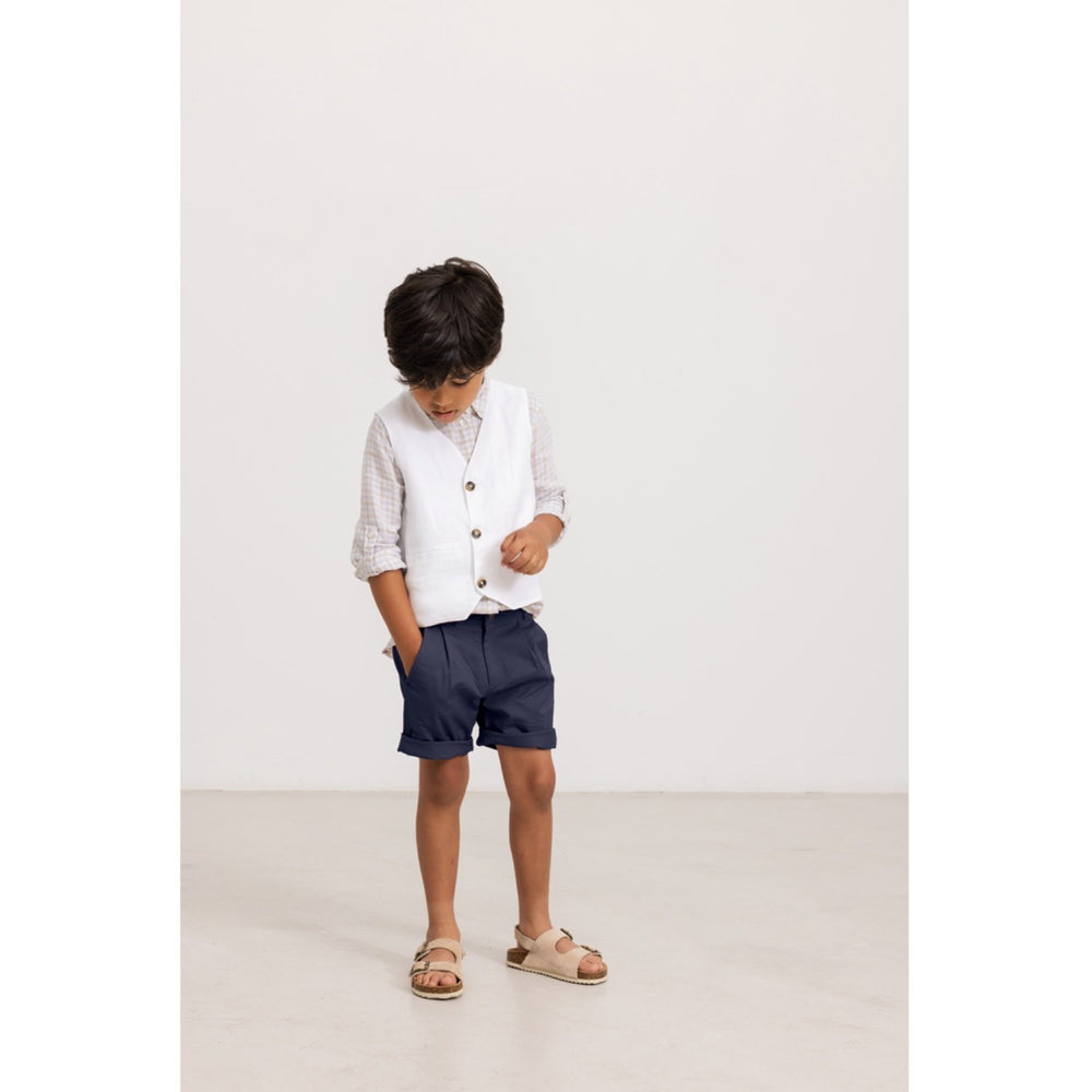 Køb MarMar Fine Linen Summer Check Tommy Skjorte