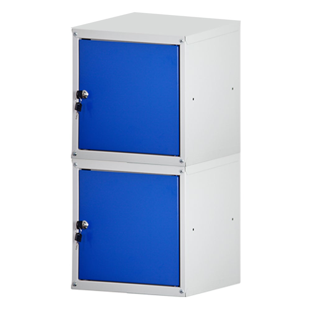 PROREGAL Mega Deal 2x locker cubes Cubic HxBxD 35 x 35 x 35 cm grijsblauw