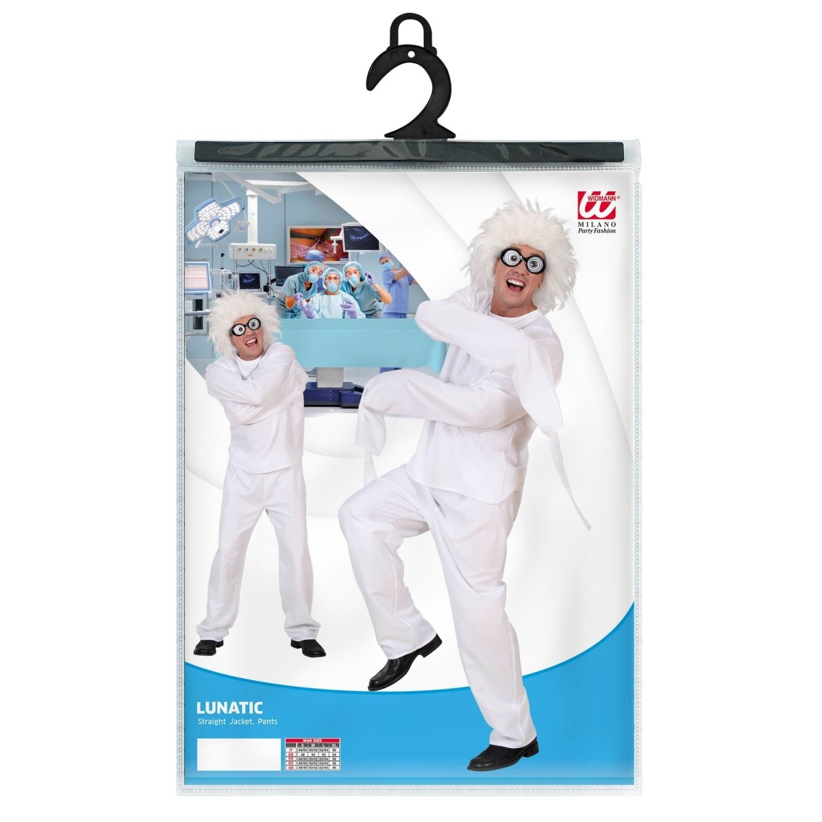 Halloween Kostuum Wit Heren Gek