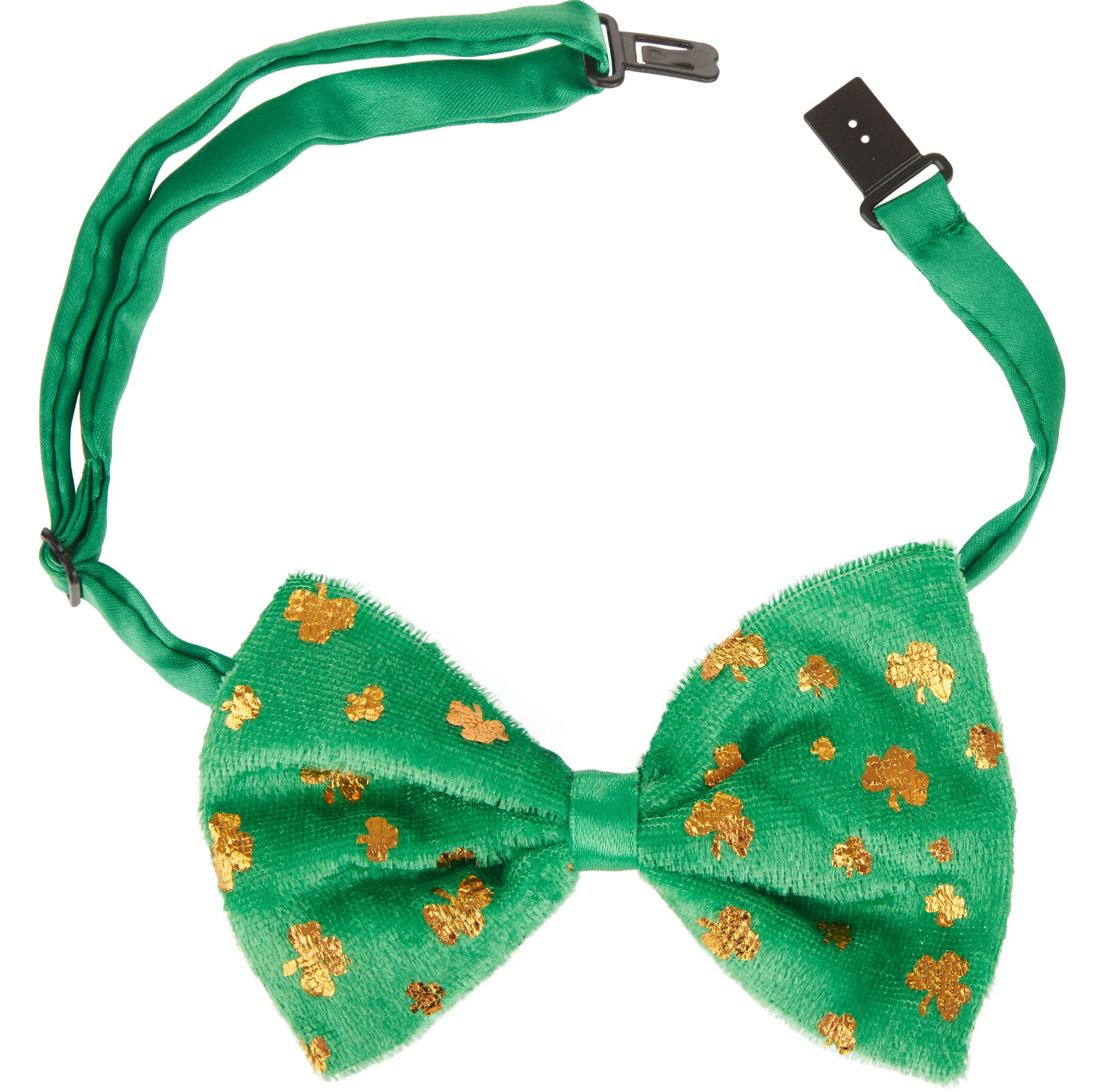 tectake® St. Patrick’s Day Fliege mit Kleeblättern