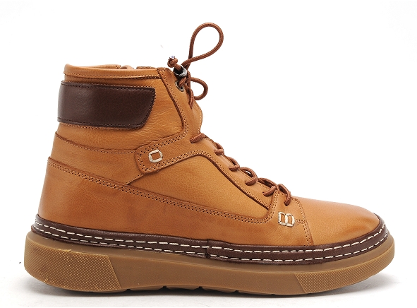 Coco abricot boots bottine plates femme mege marron