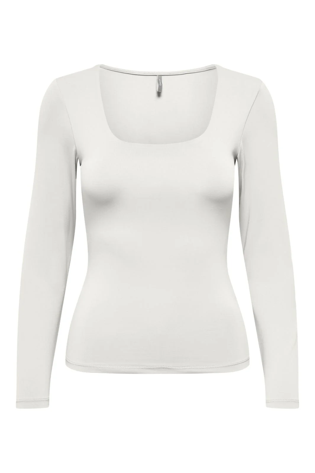 Only Onlea L/S 2-Way Deep Neck Top 4372228 cloud dancer