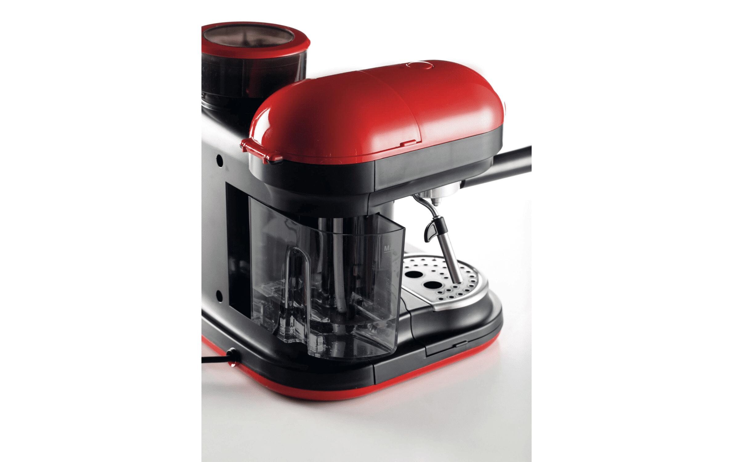 Portionskaffeemaschine MODERNA Rot/Schwarz<br>Espressomaschine