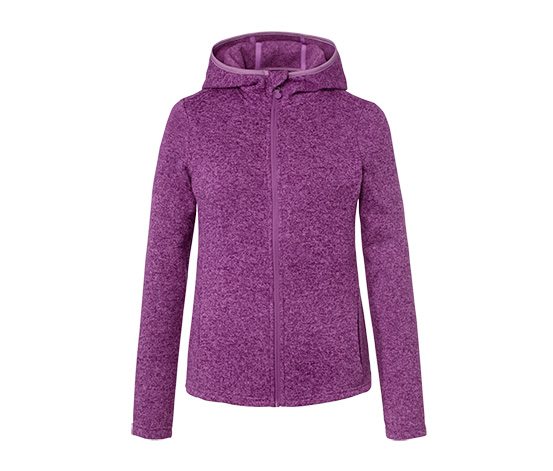 Strickfleece-Jacke, beere
