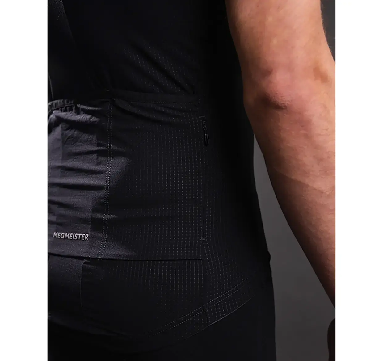 Megmeister Aero Woven Summer Fietsshirt korte Mouwen Zwart Heren