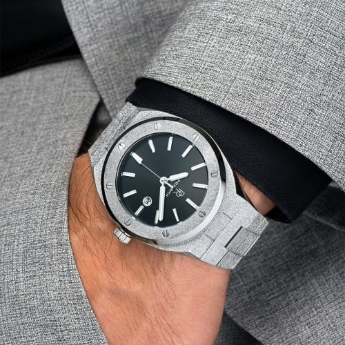 Montre Frosted Noble's 45mm Silver