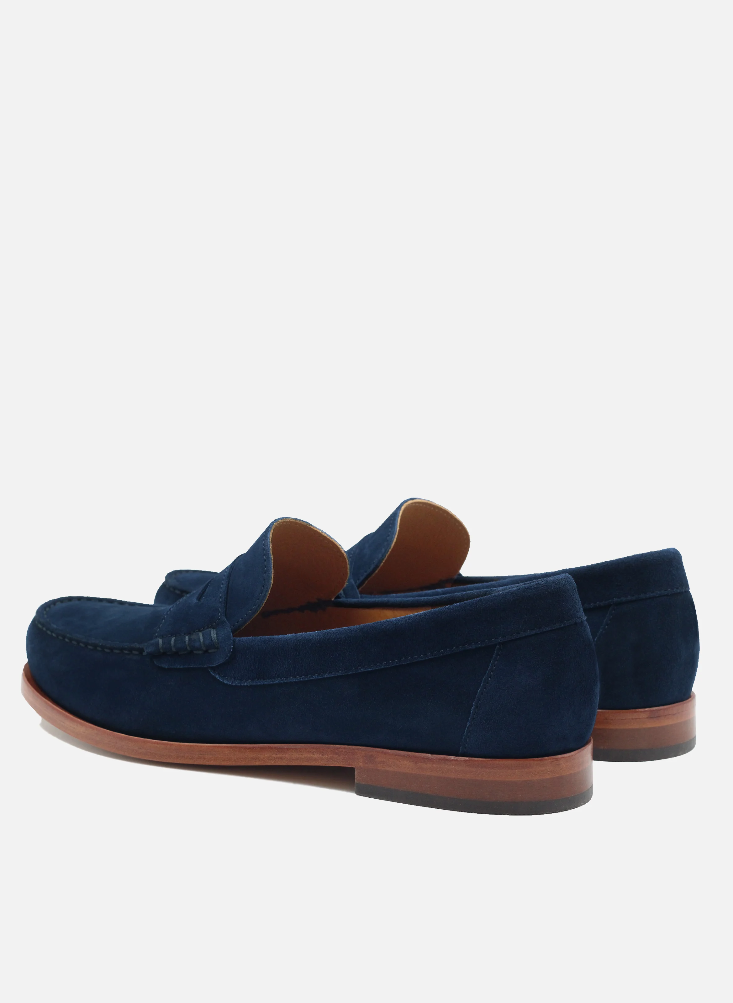 Mocassins urbains cuir daim | Bleu