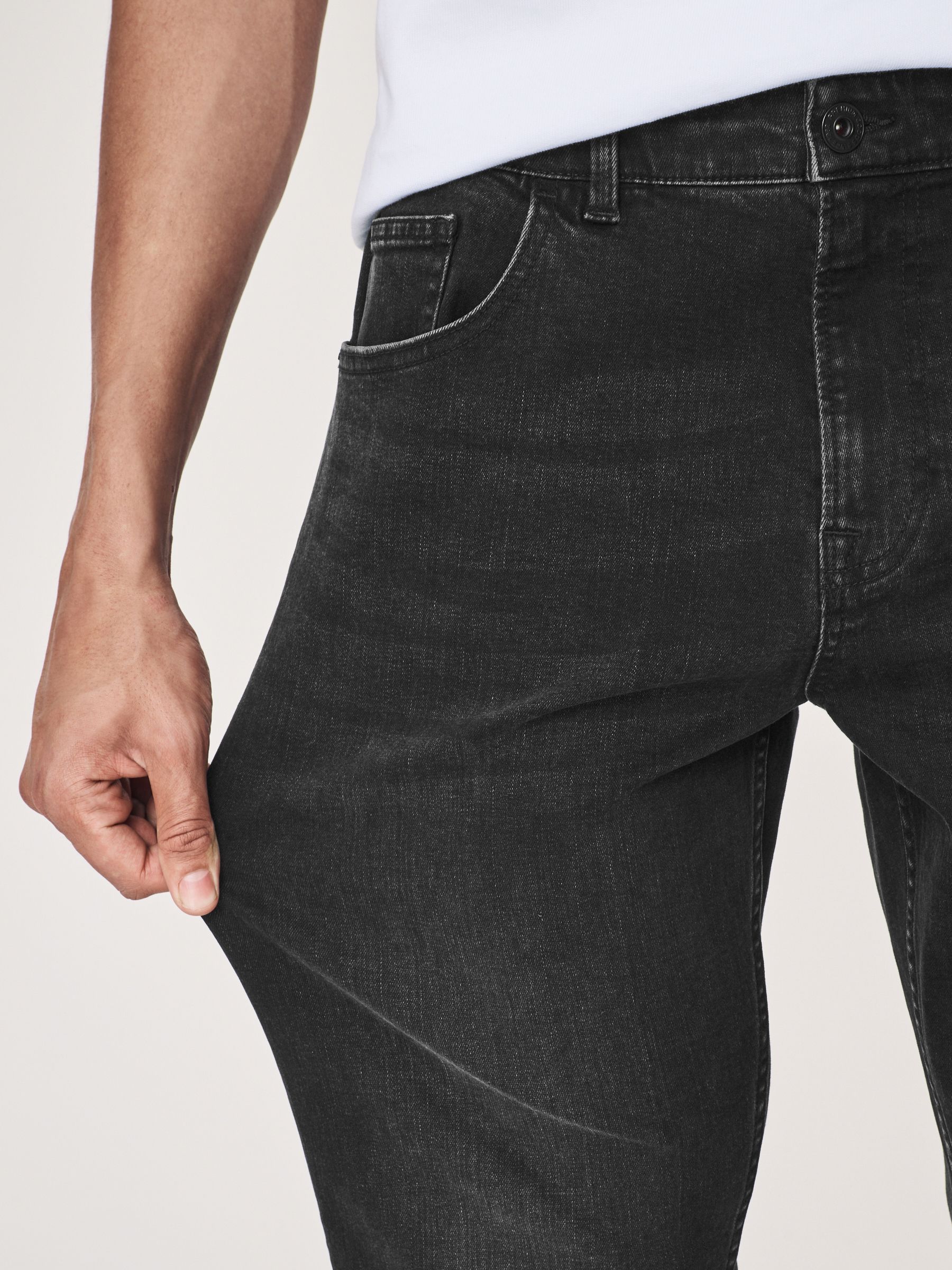 Zwart - Enkele - Slim fit klassieke stretchy jeans
