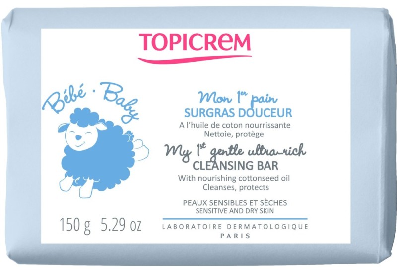 Topicrem Baby Mijn 1e Zachte Ultrarijke Zeep Bar 150 gr