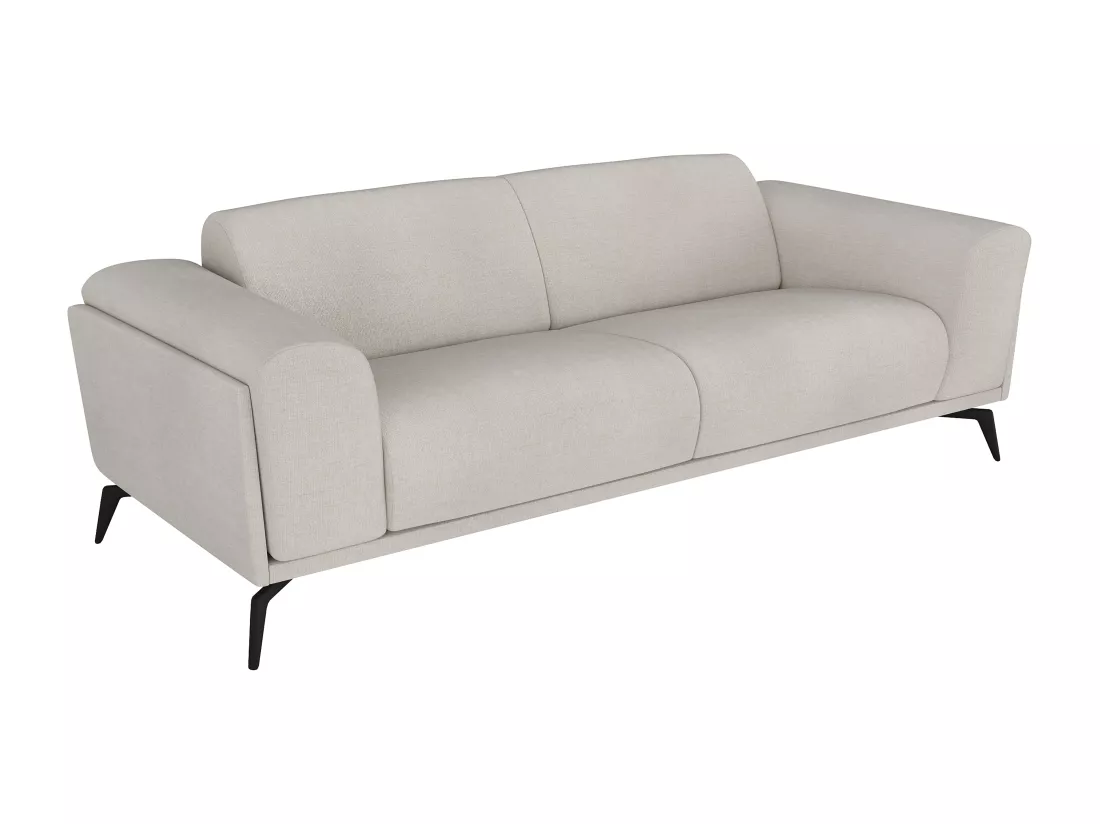 Canapé 3 places en tissu beige VUSARI