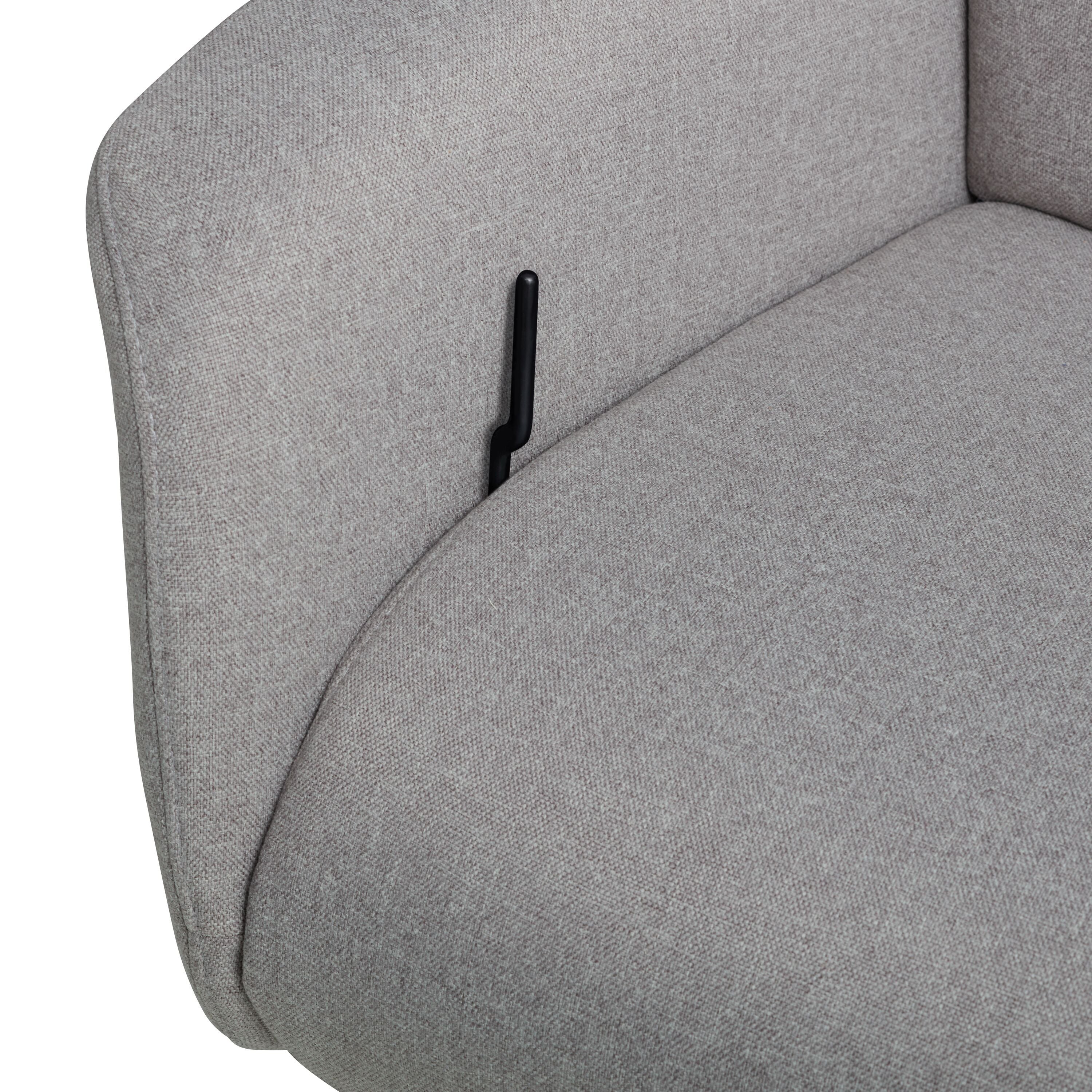ASCAN Relaxsessel - Hellgrau / B: 76.0 cm x T: 78.0 cm x H: 114.0 cm