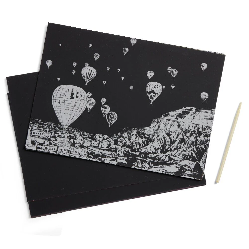 Kit créatif cartes à gratter - 2 modèles