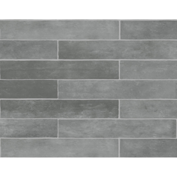 Wandtegel Luna grijs 5 cm x 25 cm keramiek 1,05 m²