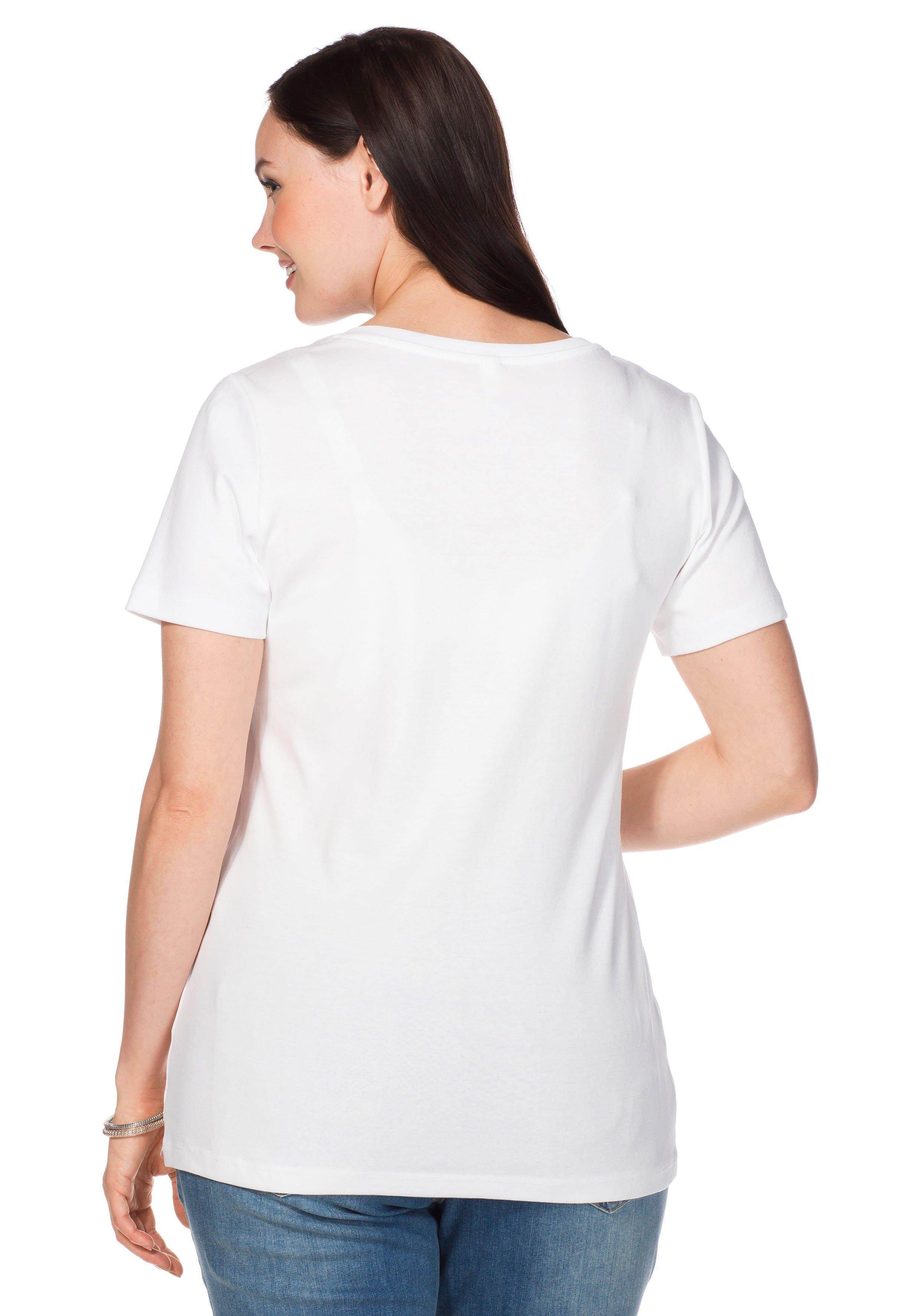 T-Shirt mit V-Ausschnitt
