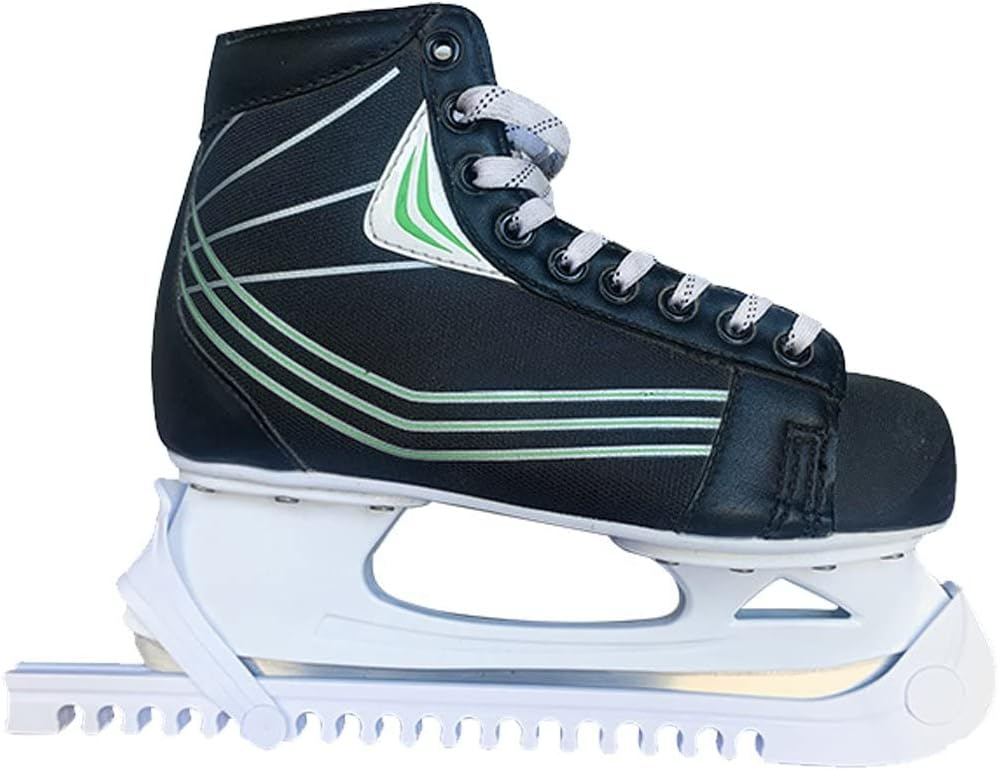 (1 Paar) Schlittschuh Kufenschoner Verstellbarer Eishockey Kufen Schutz - Weiss
