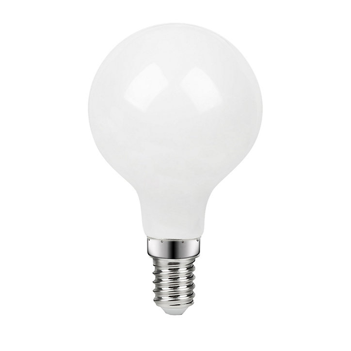 Ampoule LED mini globe Relax and Work E14 4,6W=40W Blanc neutre et blanc chaud