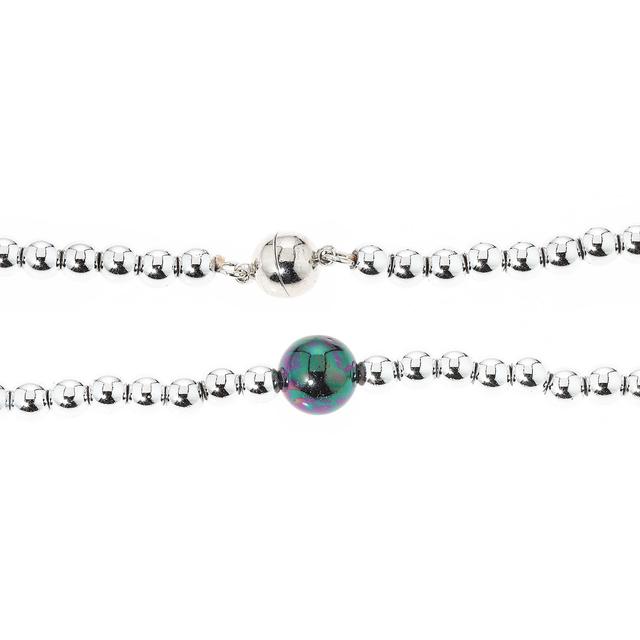 Glamour-Collier, Muschelkernperle, Magnet, ca. 50 cm