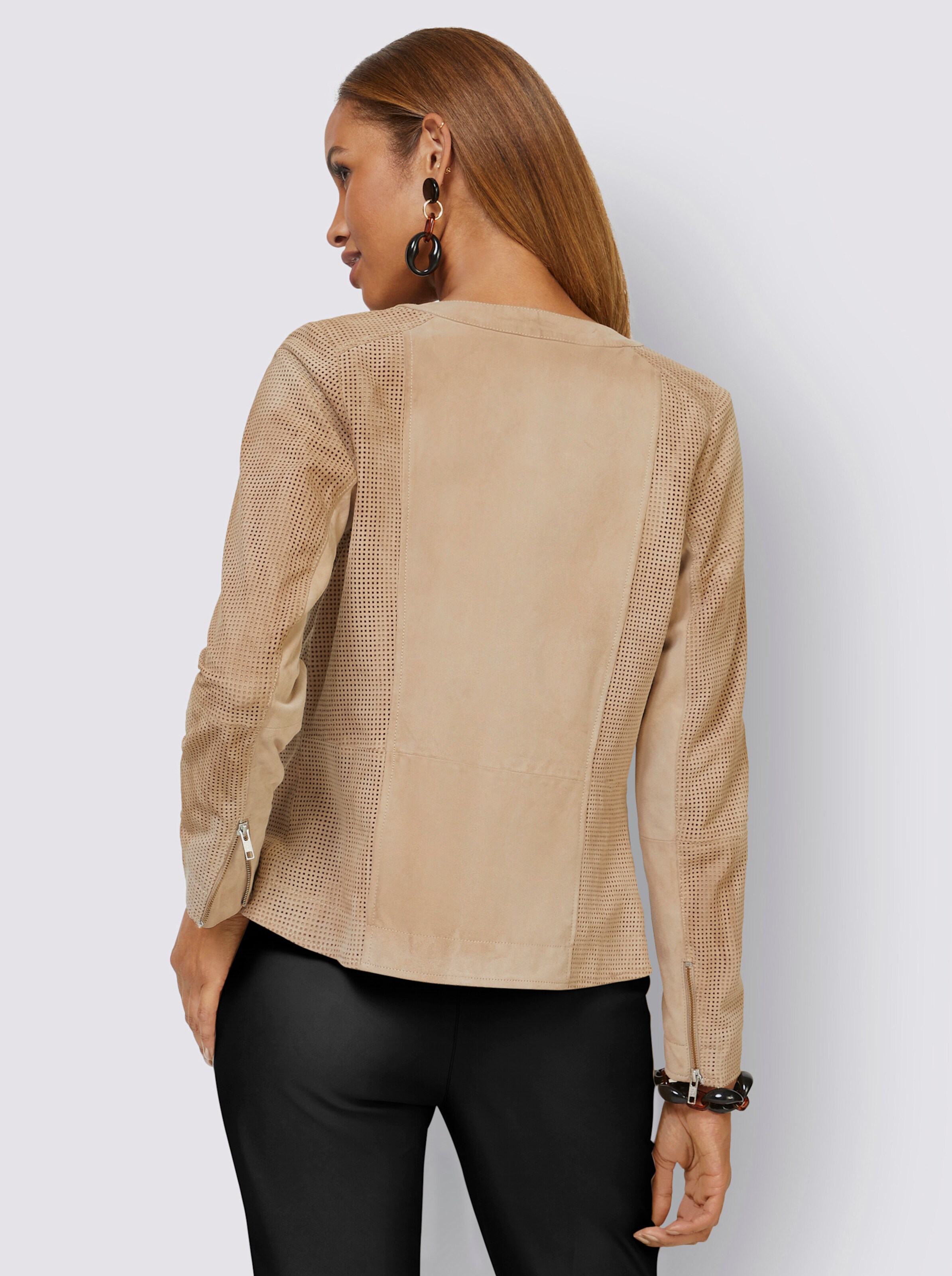 Leder-Blazer
