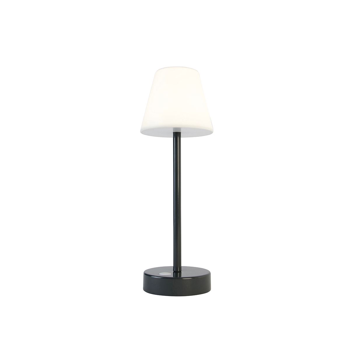 Tafellamp donkergrijs incl. LED oplaadbaar met touch dimmer - Renata