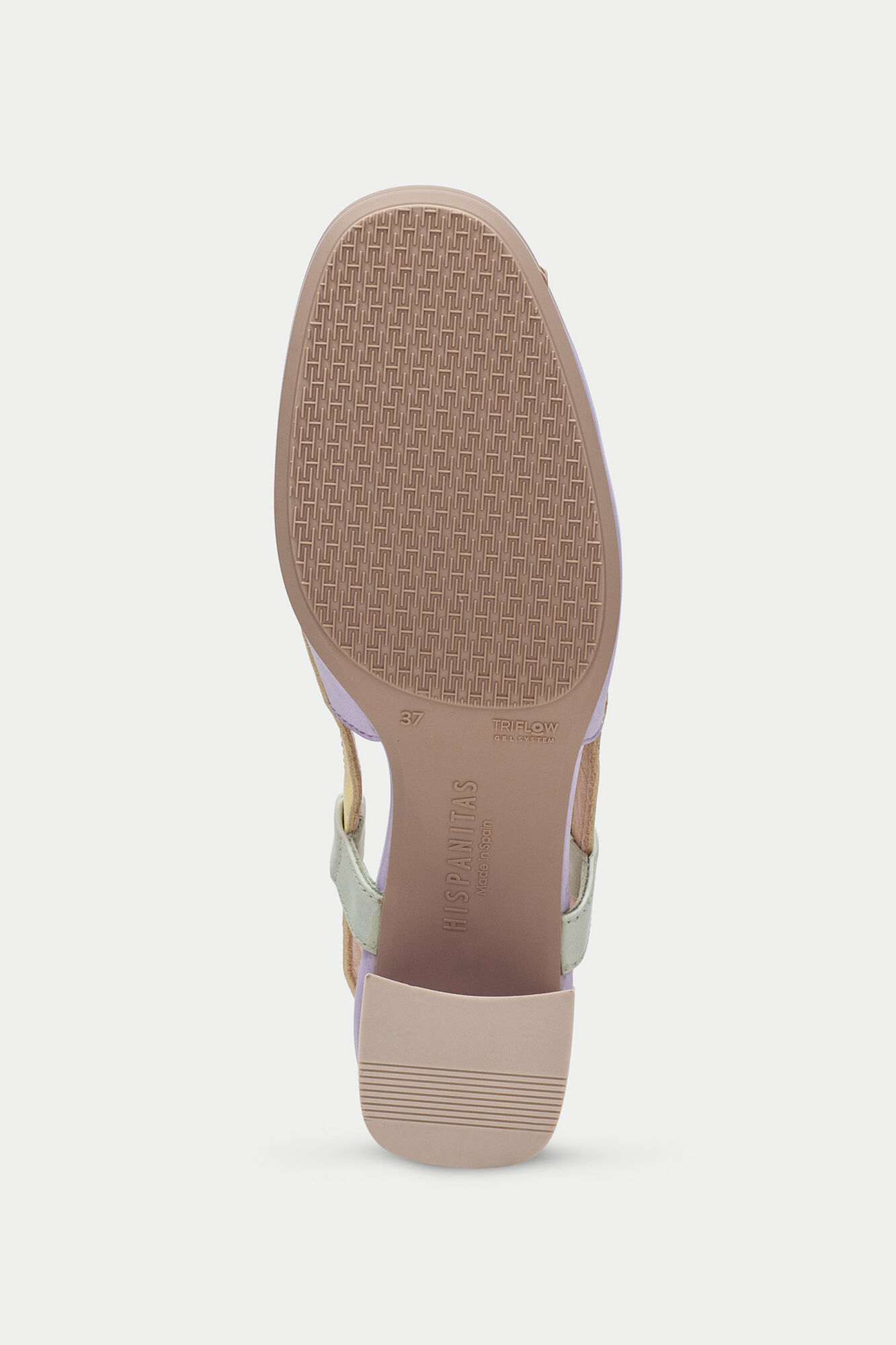 Sapato slingback australiano tricolor - Multicolorido