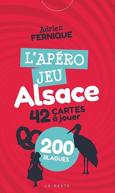 L'APERO JEU ALSACE 42 CARTES A JOUER 200 BLAGUES