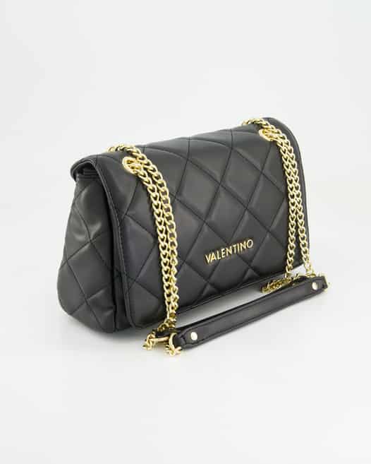 Valentino Flap Bag Ocarina Handtasche in Schwarz
