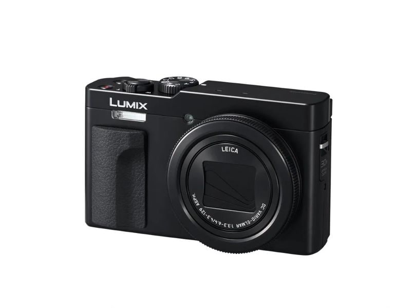 Panasonic Fotokamera DC-TZ99 Schwarz Kompakte, leistungsstarke Reise-Zoomkamera