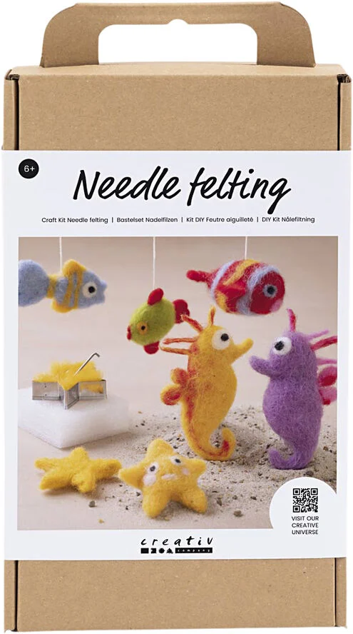 Creativ Company DIY Kit Nålefiltning, Dyr i vandet