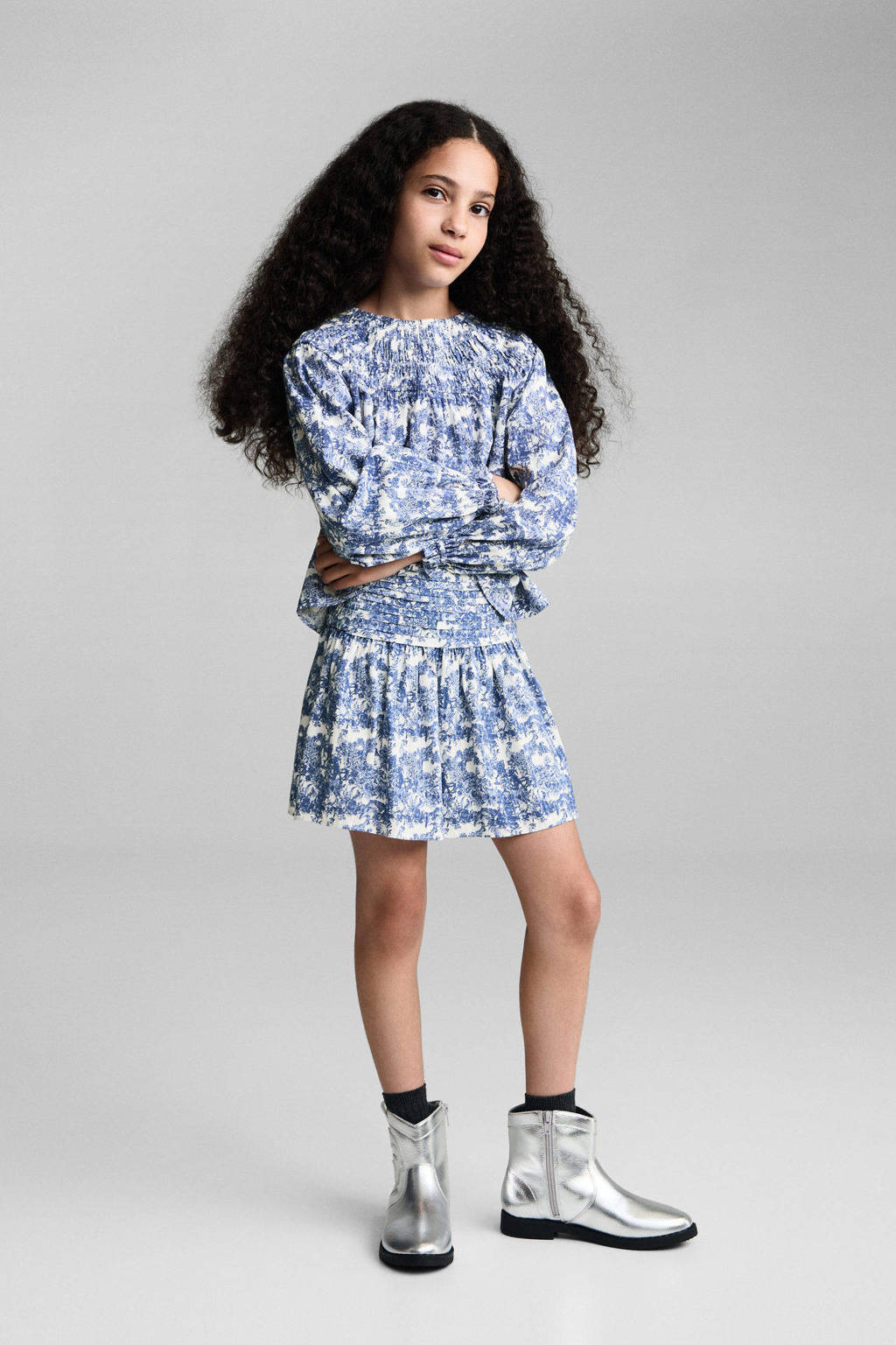 Mango Kids korte rok blauw