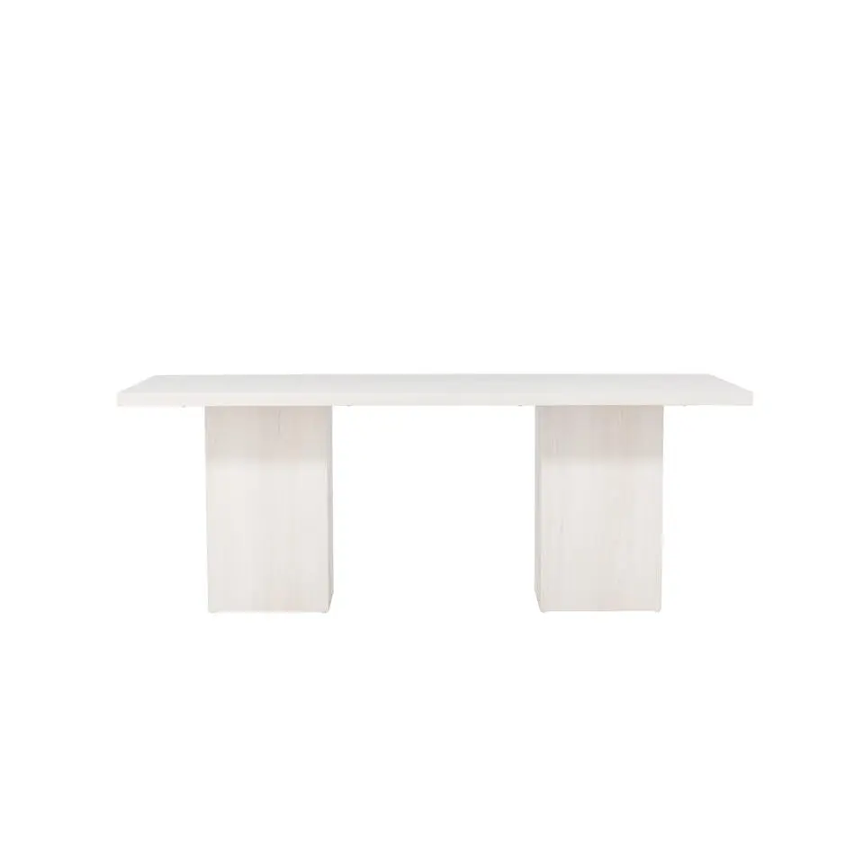 Eettafel Whitewash Hout - 200x90x75cm - Olga
