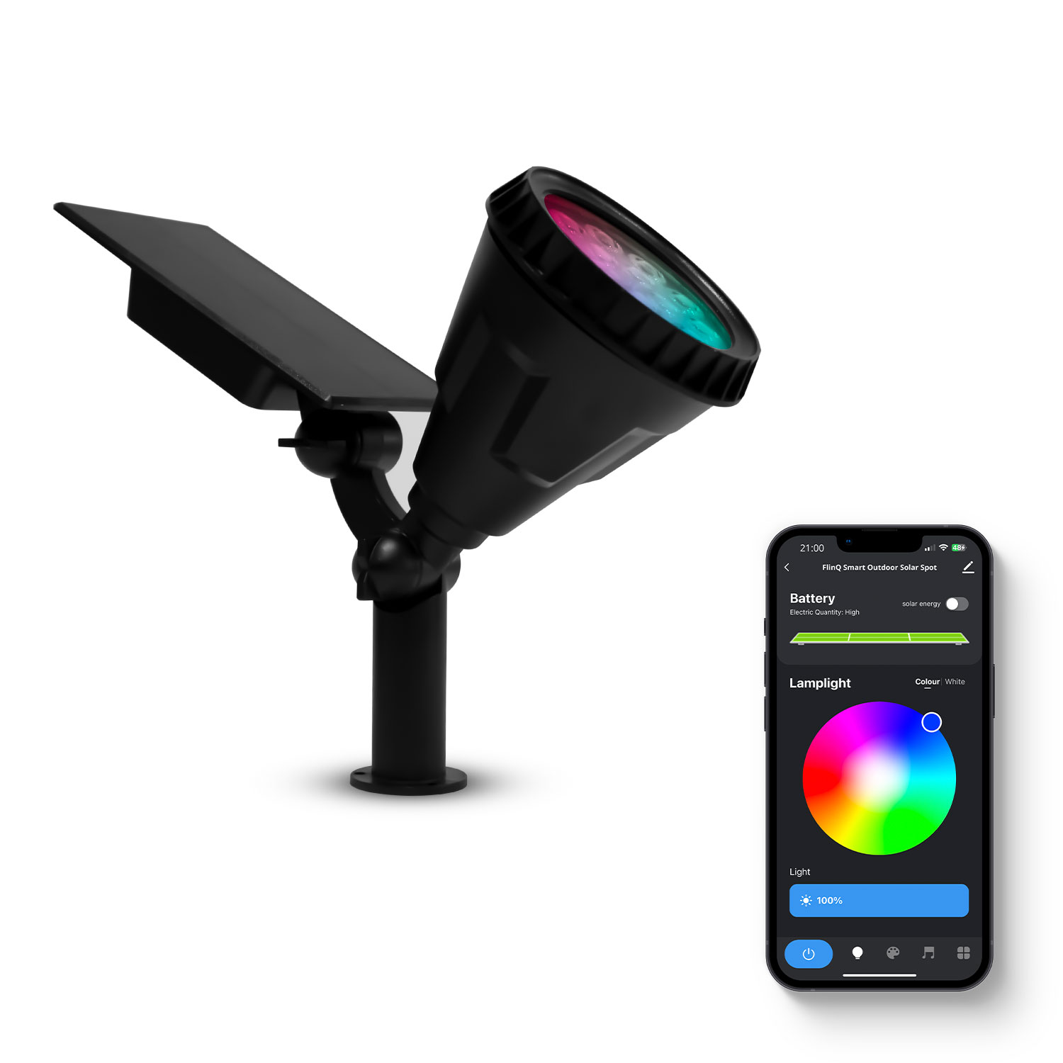 FlinQ Smart Camping solar spot