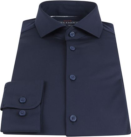 Pure Overhemd Functional Donkerblauw 4030-21750-130 kopen