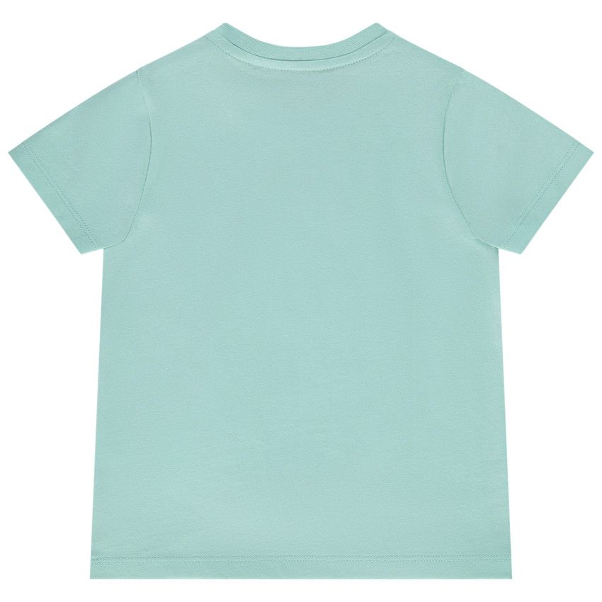 T-shirt manches courtes en jersey avec patch effet 3D ludique pour bébé garçon - Vert