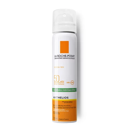 Anthelios Crème Solaire en Brume Fraîche Anti-Brillance Visage SPF50 Avec Parfum - 75ml