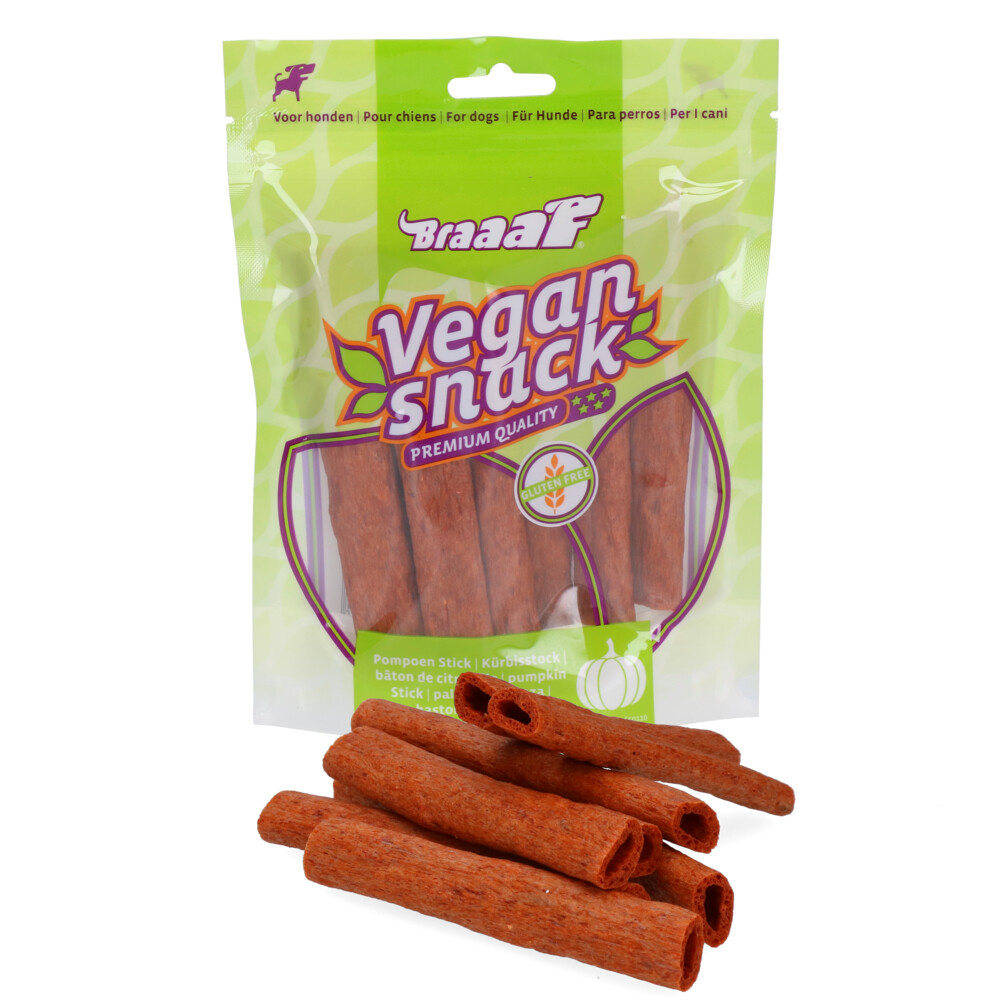 6x Braaaf Pompoen Sticks 12 cm80 gr