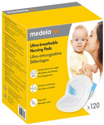 Medela Ultra Breathable Ammeinnlegg 120-Pack