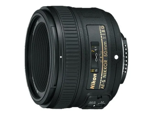 Nikon AF-S NIKKOR 50mm f/1.8G, SLR, 7/6, standard objektiv, Nikon, Sort, 7.2 cm