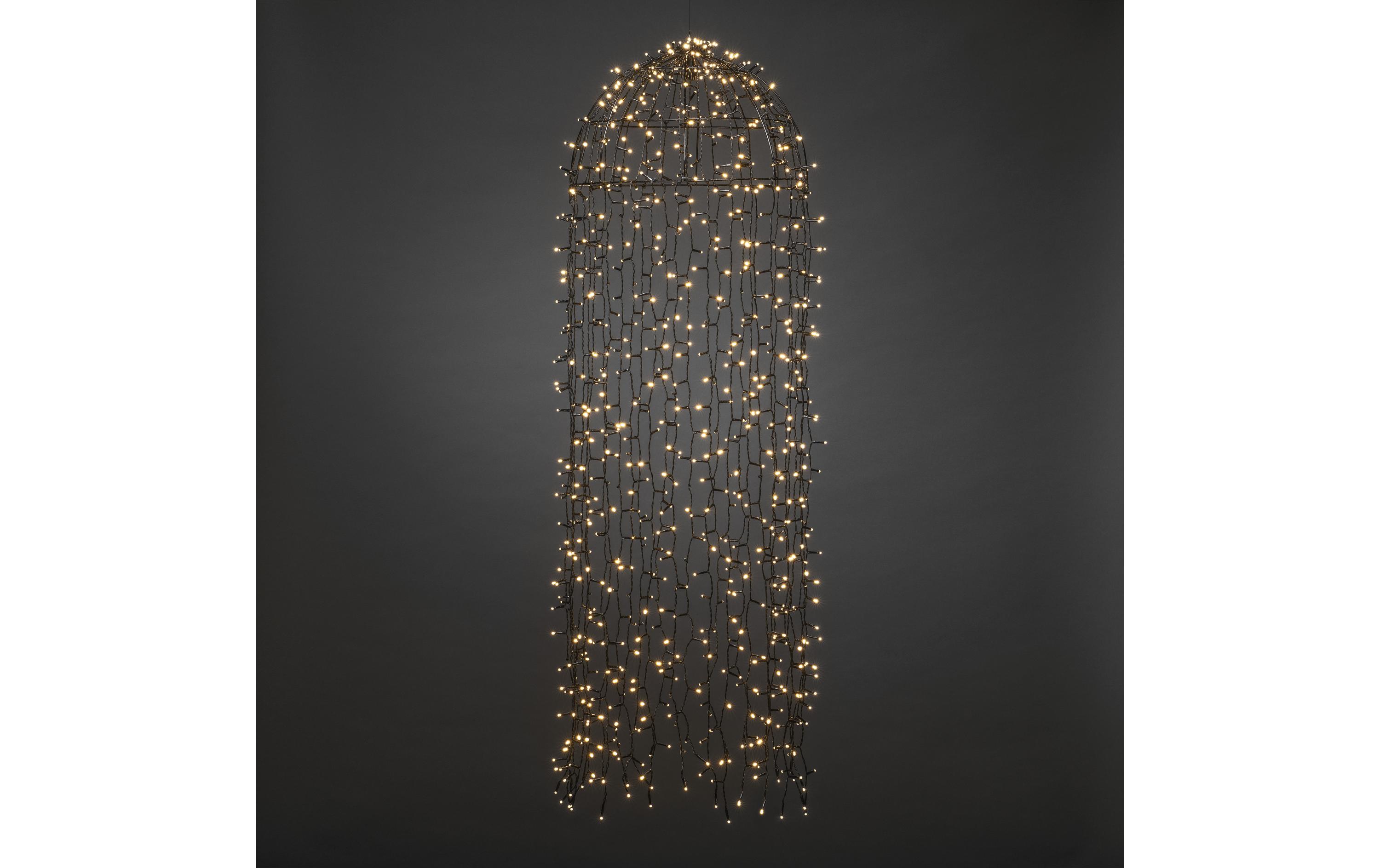 LED-Lichtervorhang Qualle, 900 LED, 1.45 m, Outdoor<br>Dekorationsbeleuchtung mit 900 LEDs
