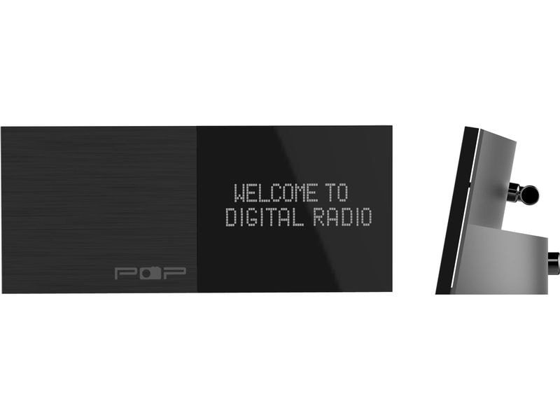CE Pop Adapter DAB  Schwarz DAB-Adapter mit 2 Alarmen und Fernbedienung