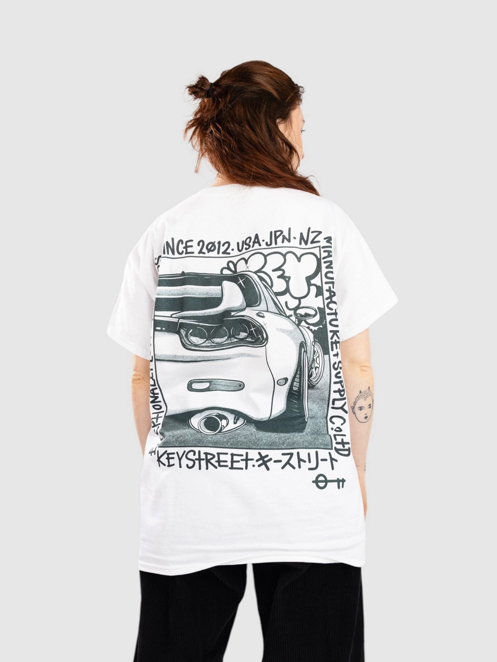 Key Street Halftone T-Shirt white