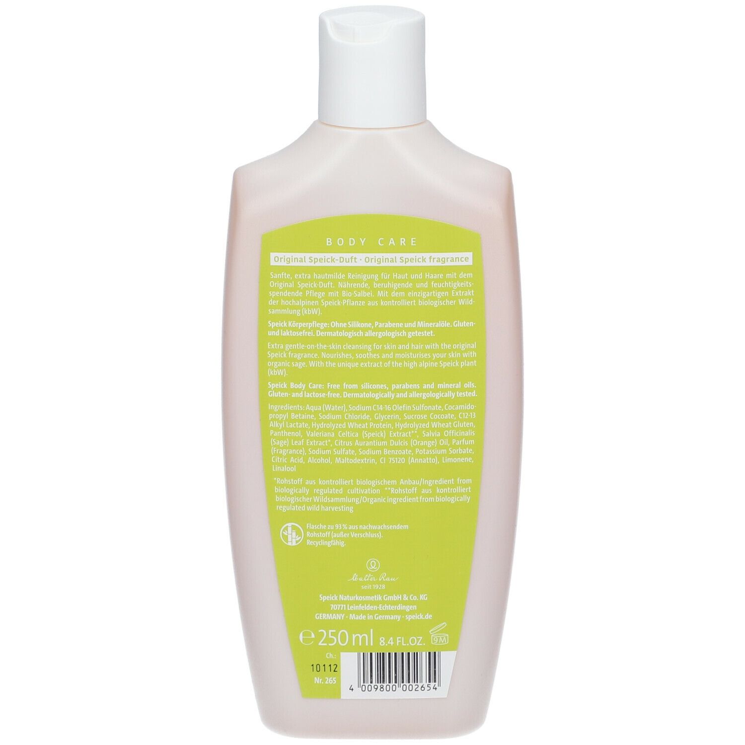 SPEICK Natural Dusch Gel Sensitive