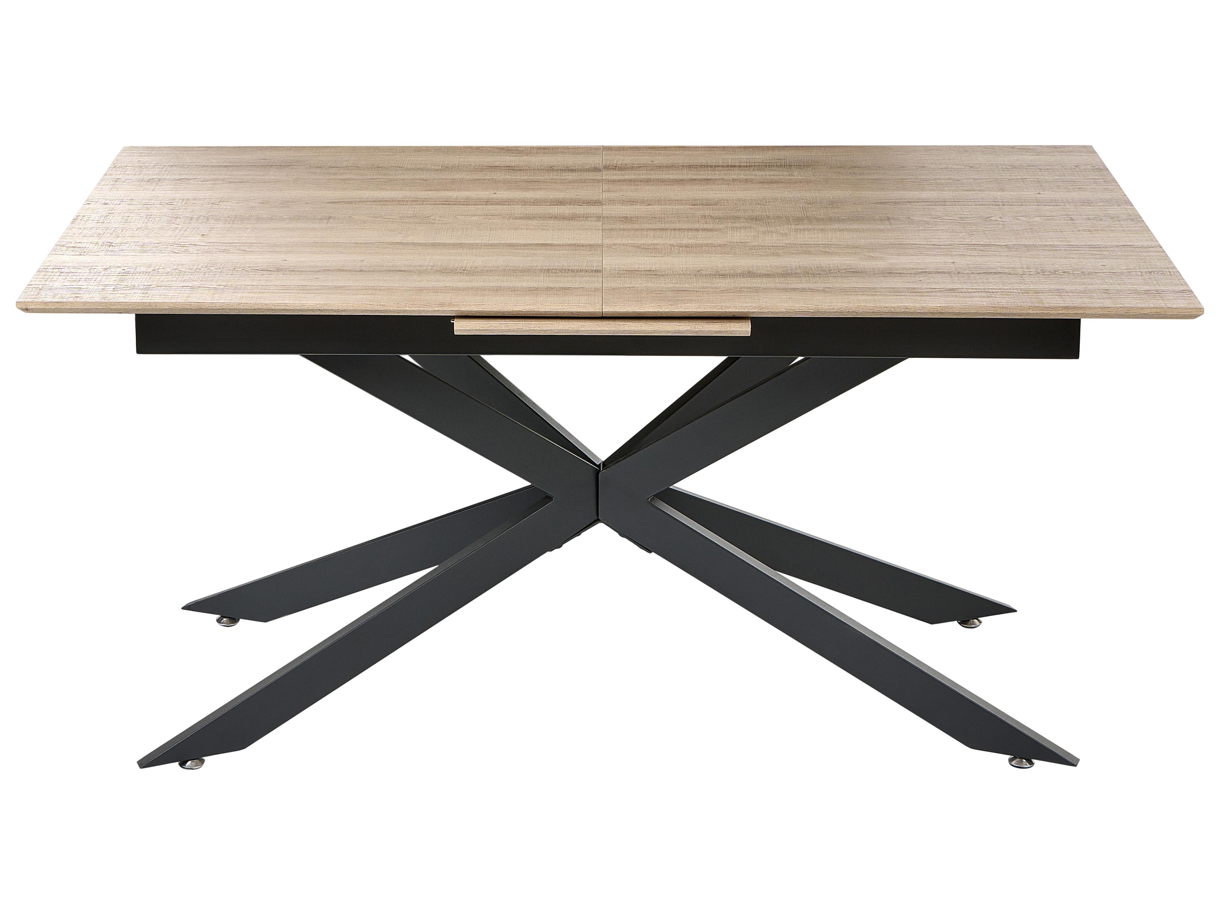 Eettafel FINLEY Lichtbruin 90 cm 160/200 cm