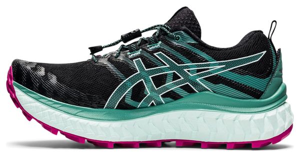 Chaussures de Trail Asics Trabuco Max Noir Vert Rose Femme