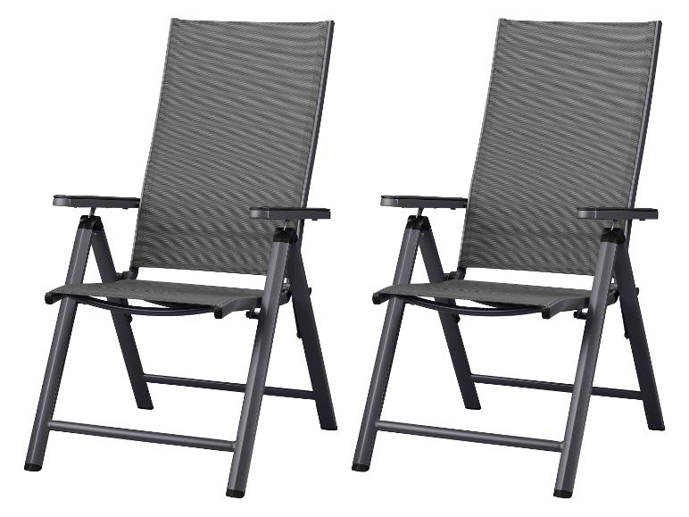 2 aluminium tuinstoelen Houston