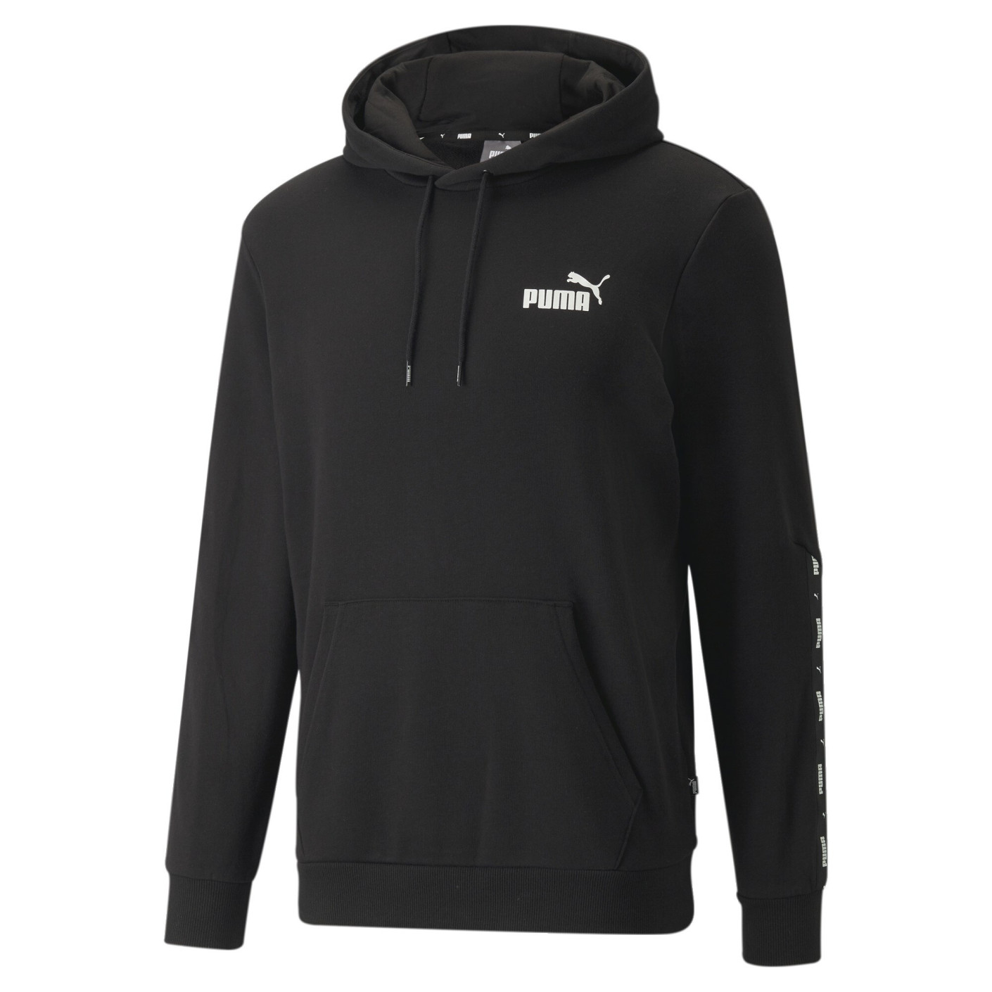 PUMA Essentials+ Tape Hoodie Zwart Wit